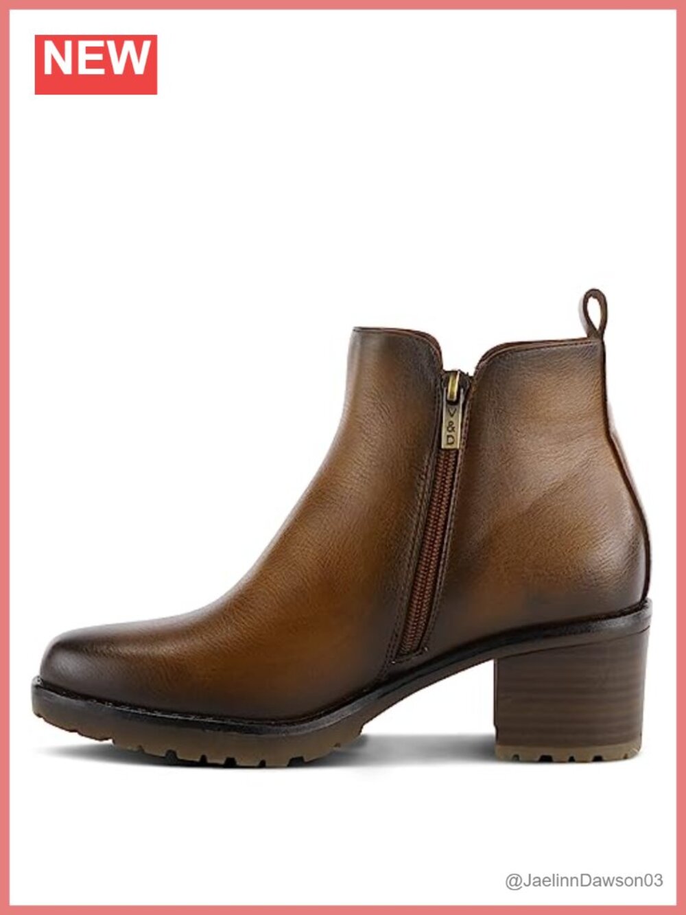 Waterproof Faux Fur Lined Ankle Boots with Zipper Closure - Picture 3 of 6